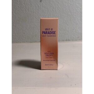 Isle of Paradise LIGHT Self Tanning Drops Face + Body 1.01oz, 30 ml Sealed